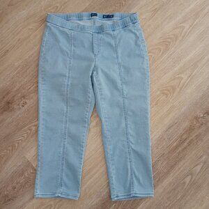 J Jill Slim Leg Ankle Jean Pull On Denim Pants Size XL
